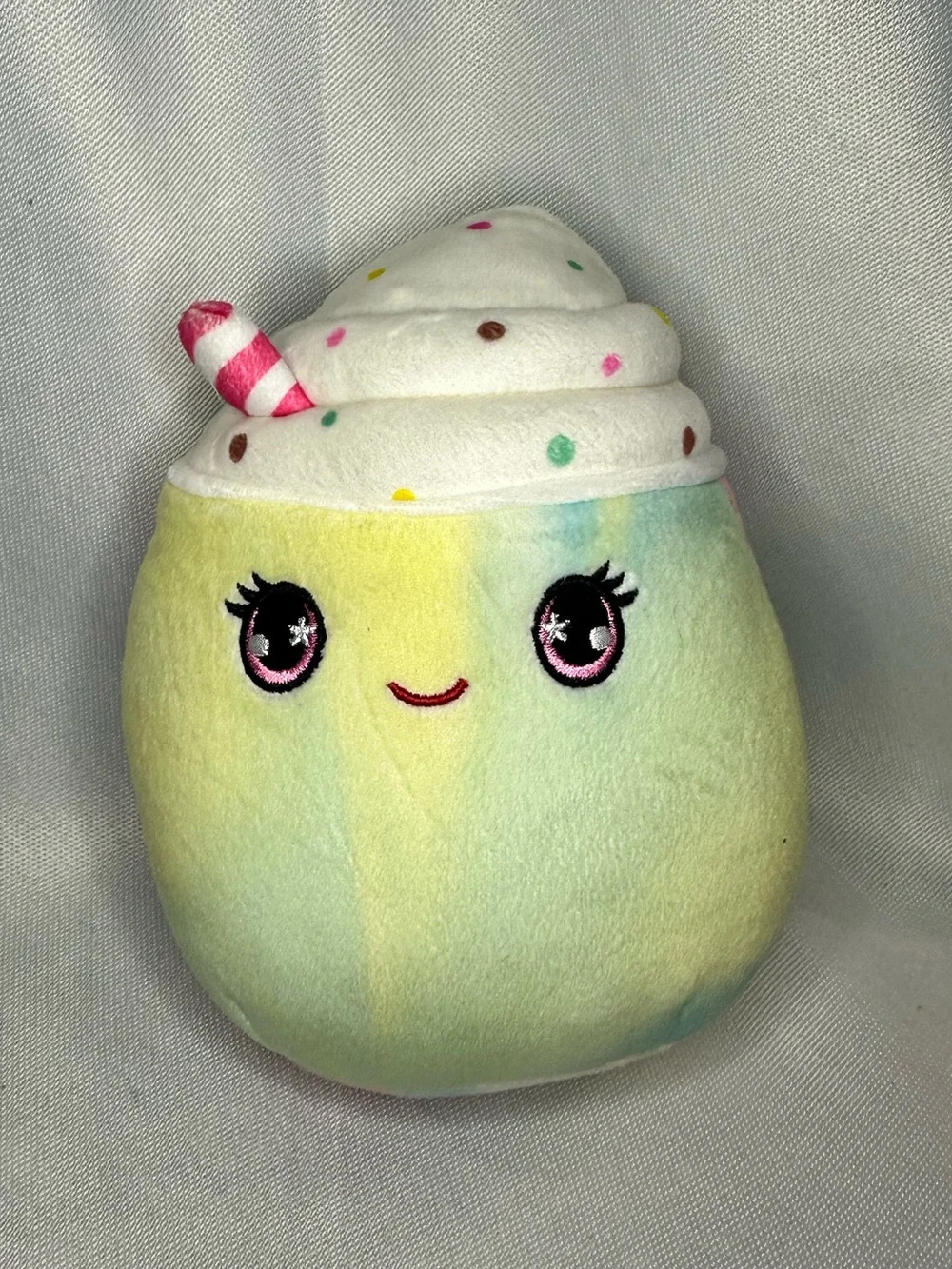 Squishmallows pastel rainbow plush - yellow,‎ blue, pink